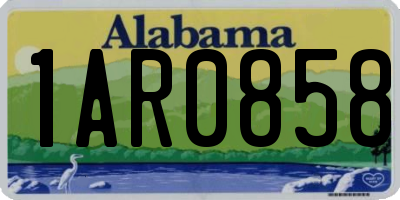 AL license plate 1AR0858