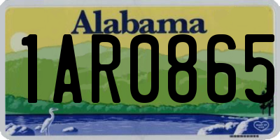 AL license plate 1AR0865
