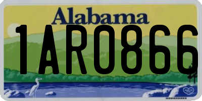 AL license plate 1AR0866