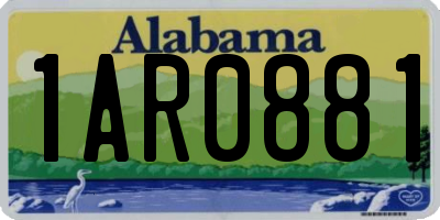 AL license plate 1AR0881