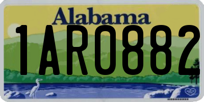AL license plate 1AR0882