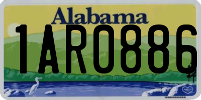 AL license plate 1AR0886