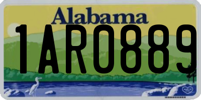 AL license plate 1AR0889