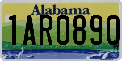 AL license plate 1AR0890