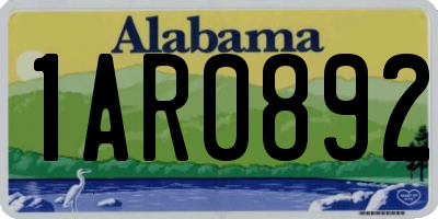 AL license plate 1AR0892