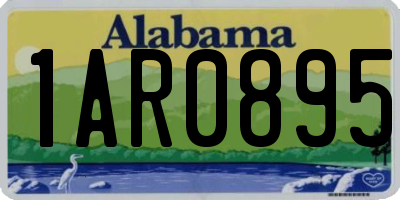 AL license plate 1AR0895