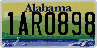 AL license plate 1AR0898