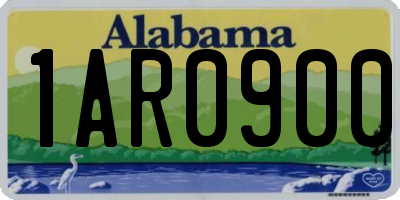 AL license plate 1AR0900