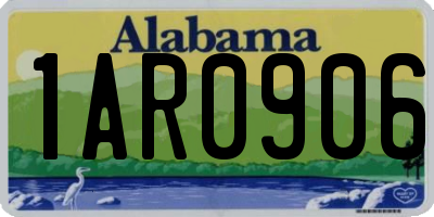AL license plate 1AR0906