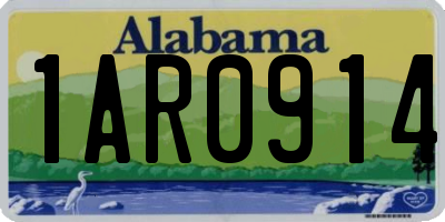AL license plate 1AR0914