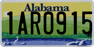 AL license plate 1AR0915