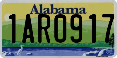 AL license plate 1AR0917
