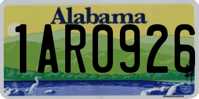AL license plate 1AR0926