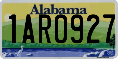 AL license plate 1AR0927
