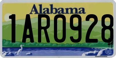 AL license plate 1AR0928