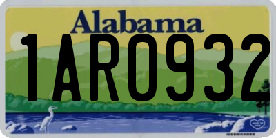 AL license plate 1AR0932