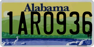 AL license plate 1AR0936