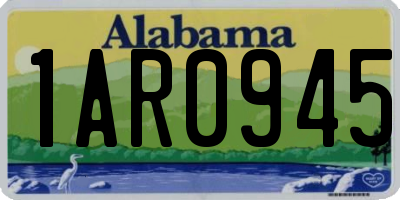 AL license plate 1AR0945