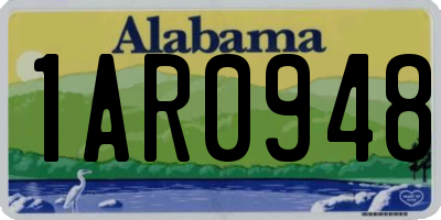 AL license plate 1AR0948