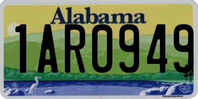 AL license plate 1AR0949