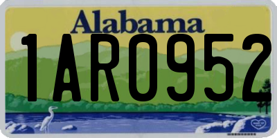 AL license plate 1AR0952