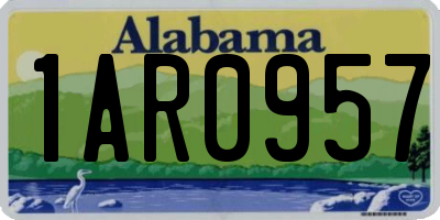 AL license plate 1AR0957