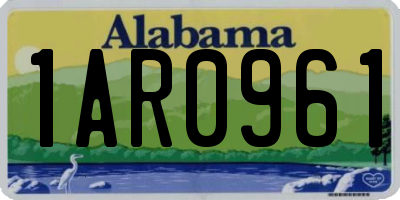AL license plate 1AR0961