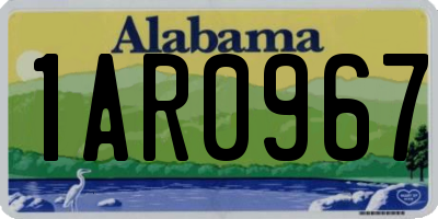 AL license plate 1AR0967
