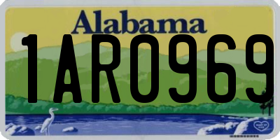AL license plate 1AR0969