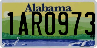 AL license plate 1AR0973