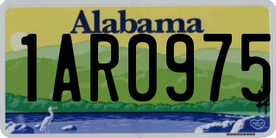 AL license plate 1AR0975