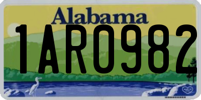 AL license plate 1AR0982