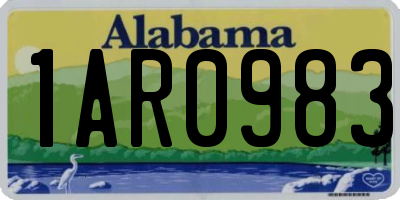 AL license plate 1AR0983