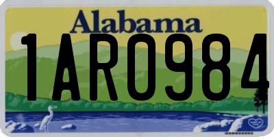 AL license plate 1AR0984