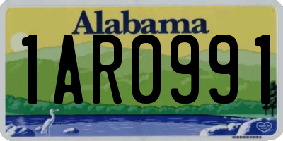AL license plate 1AR0991