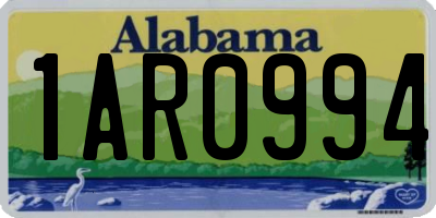 AL license plate 1AR0994