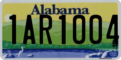 AL license plate 1AR1004