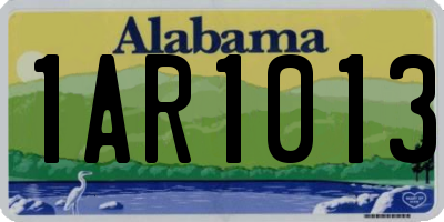 AL license plate 1AR1013