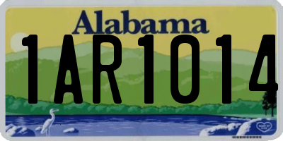 AL license plate 1AR1014
