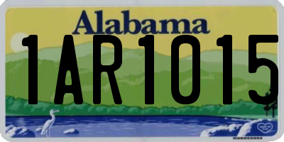 AL license plate 1AR1015