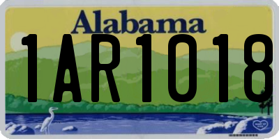 AL license plate 1AR1018