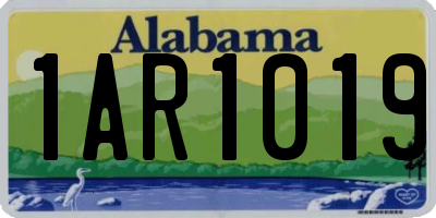 AL license plate 1AR1019