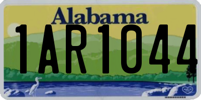 AL license plate 1AR1044