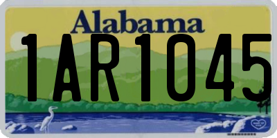 AL license plate 1AR1045