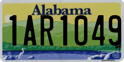 AL license plate 1AR1049
