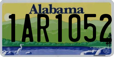 AL license plate 1AR1052