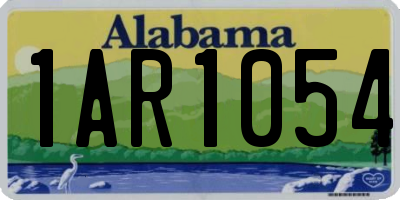 AL license plate 1AR1054