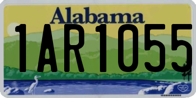 AL license plate 1AR1055