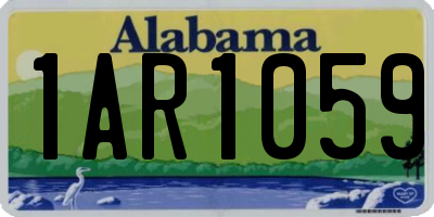 AL license plate 1AR1059