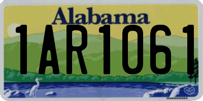 AL license plate 1AR1061